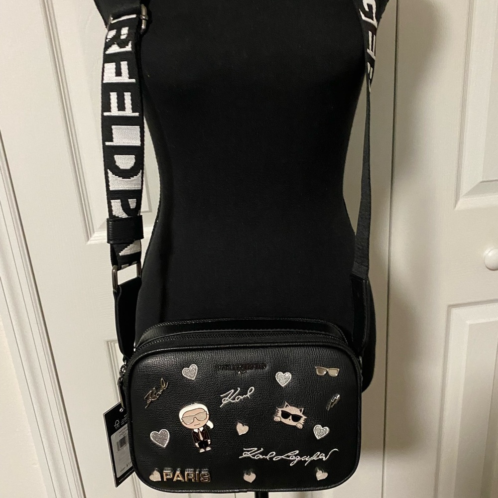Karl Lagerfeld Black Crossbody Bag